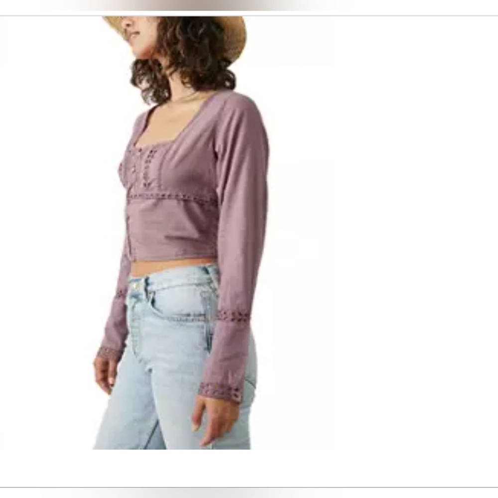 NWT Free People Joie Blouse, Size L.